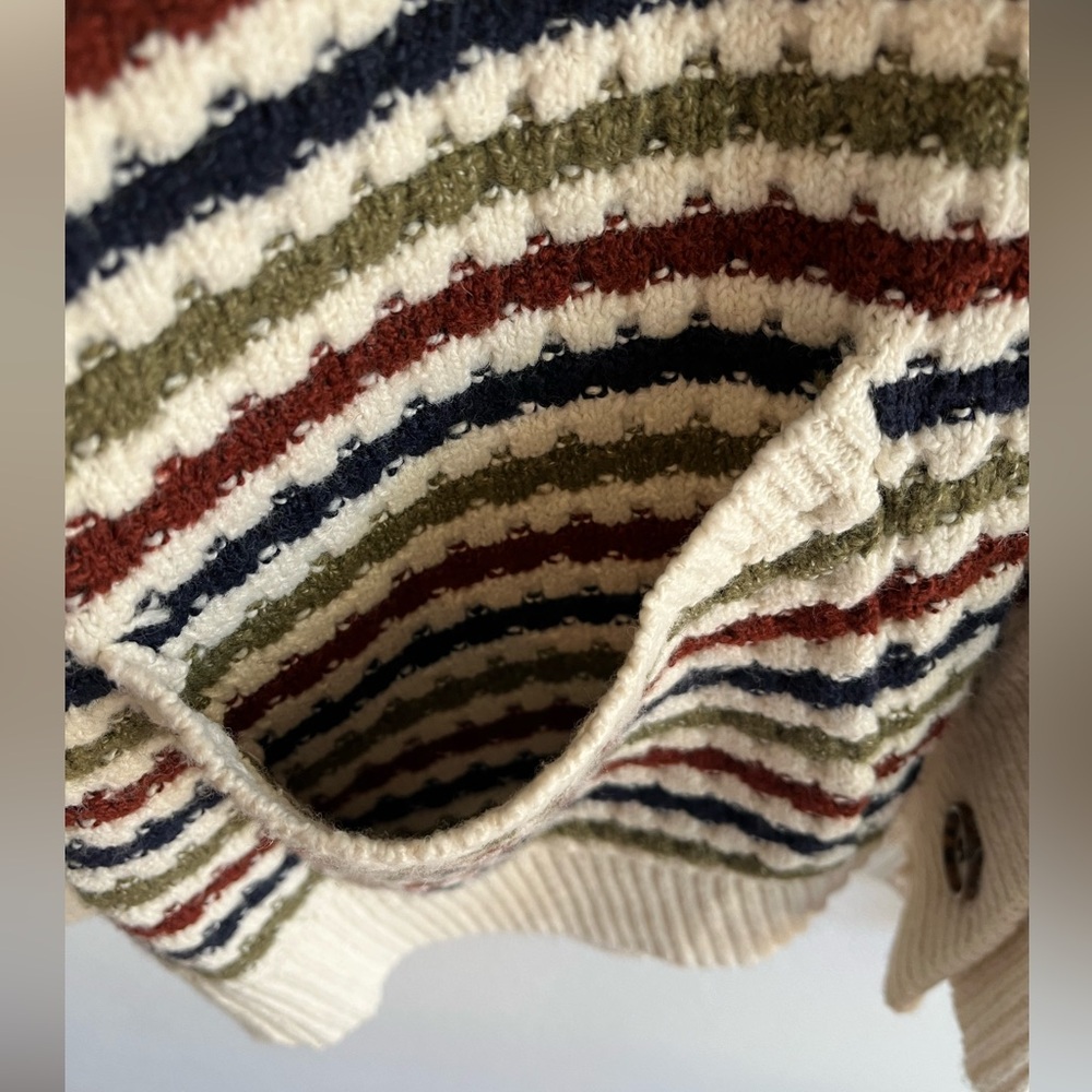 Pink Clover Multicolor Striped Cardigan - Picture 5 of 6